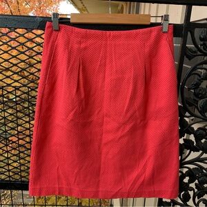 Boden Coral Pink Textured Lucy Skirt 4 Long 4L
